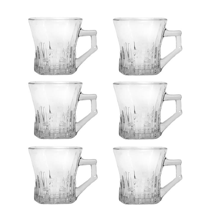 فنجان بلورکاوه مدل Paris بسته 6 عددی Kaveh Crystal Paris Cup Pack Of 6